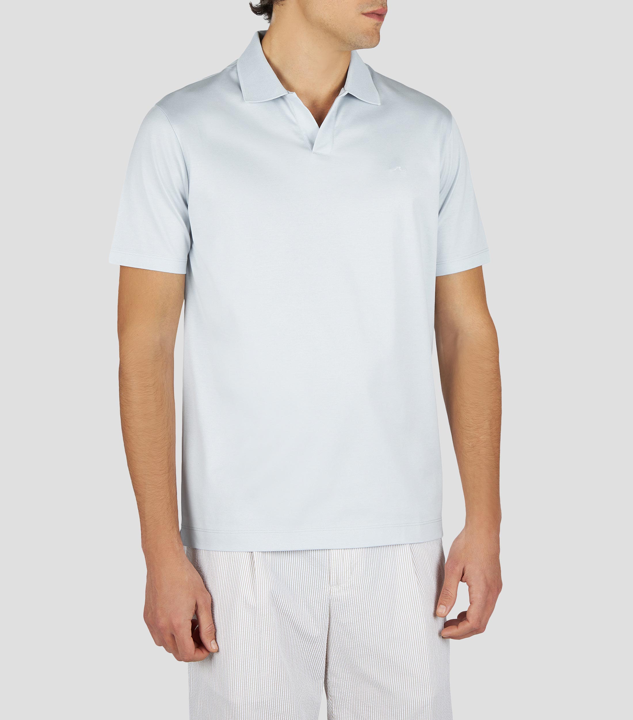 Playera polo manga corta lisa Hombre
